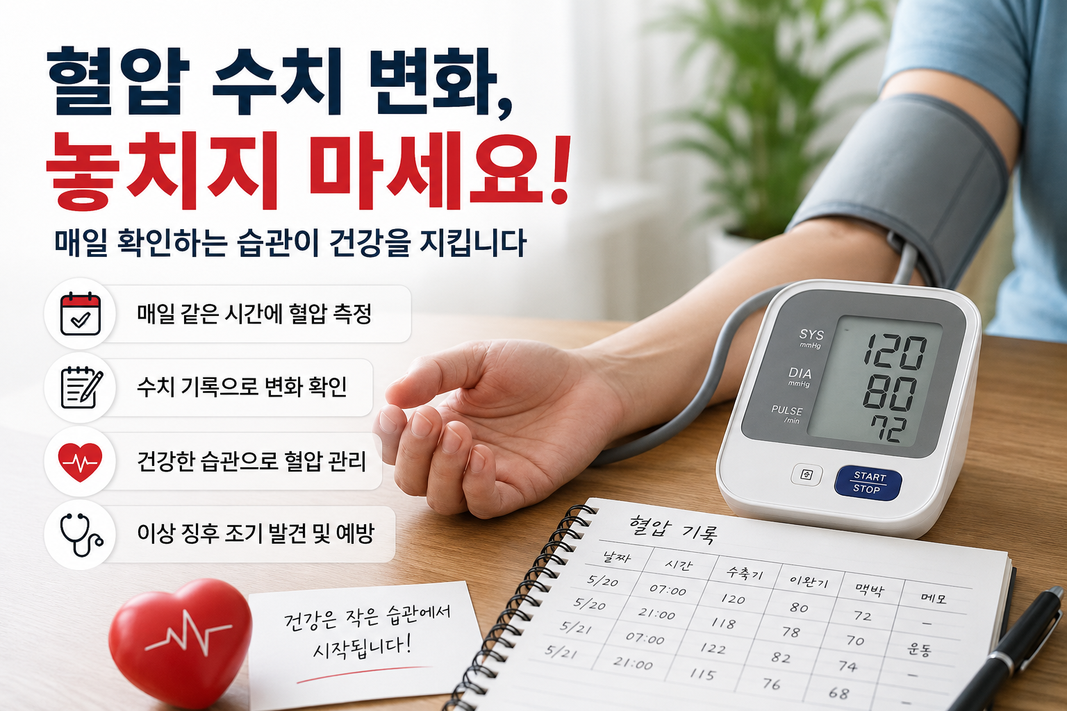 매일 확인하는 습관이 건강을 지킨다
