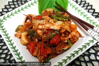 오징어 야채볶음 양념장 만드는법 황금레시피_9