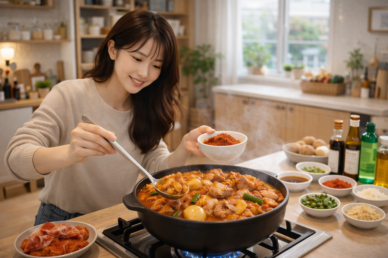 닭볶음탕 레시피, 양념 국물&middot;묵은지&middot;순살 황금비율 공개