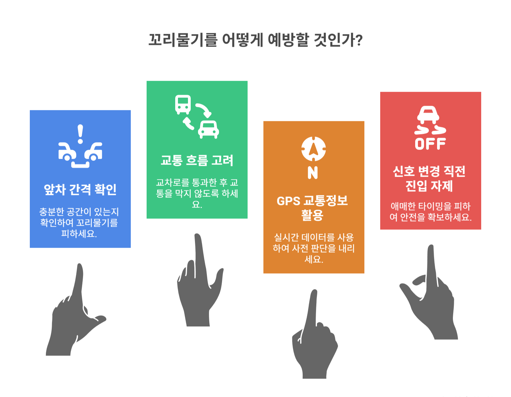 꼬리물기 방지 꿀팁 5가지