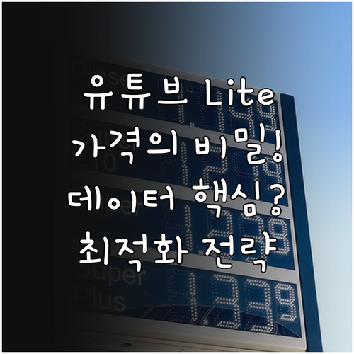 데이터 기반 가격 책정 전략 유튜브 ..
