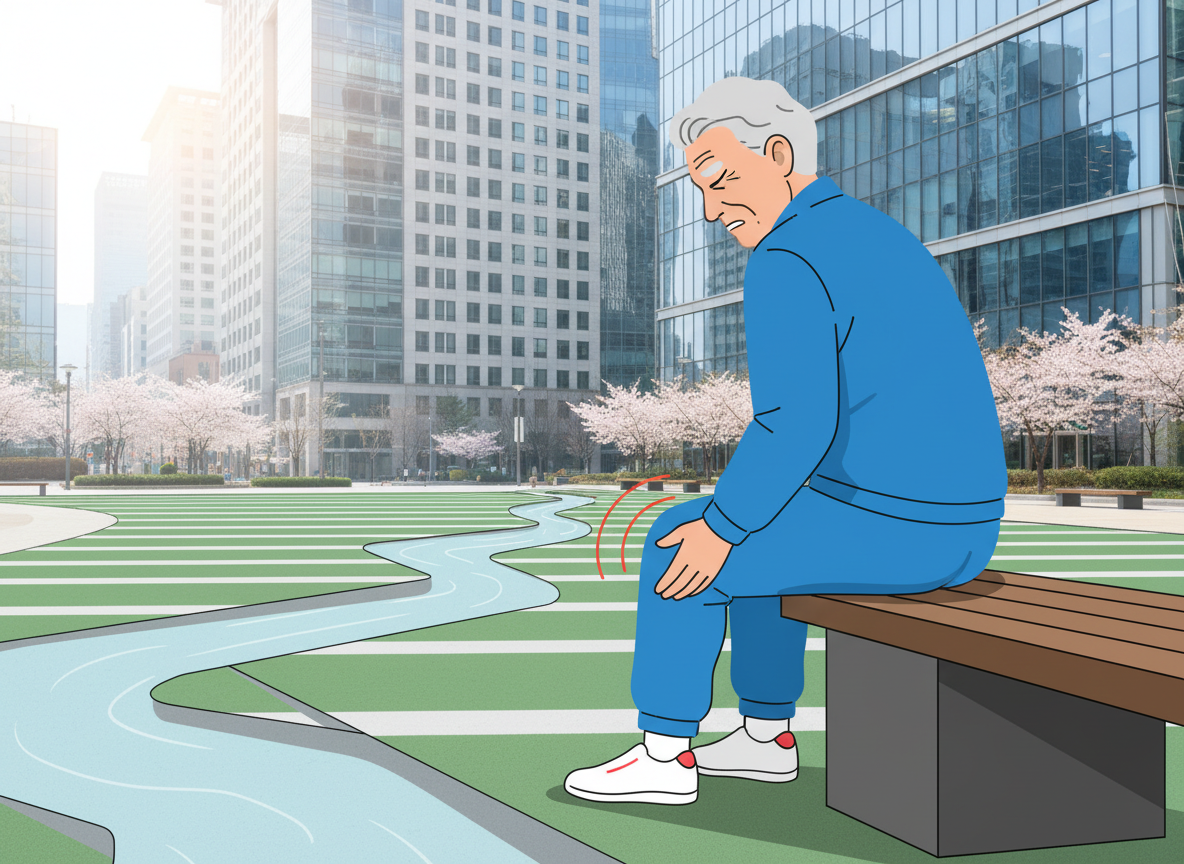 무릎 오금 통증 원인 진료과 찾기 어디아파 앱 어플