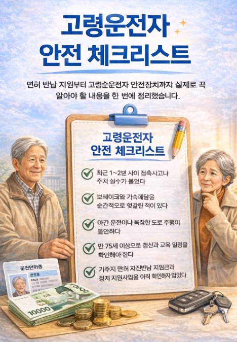 고령 운전자 면허증 반납! 페달 오조작 방지장치! 총정리