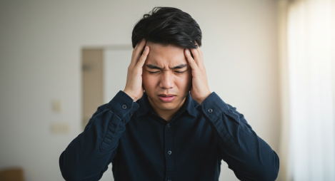 어지러움을 느끼는 사람