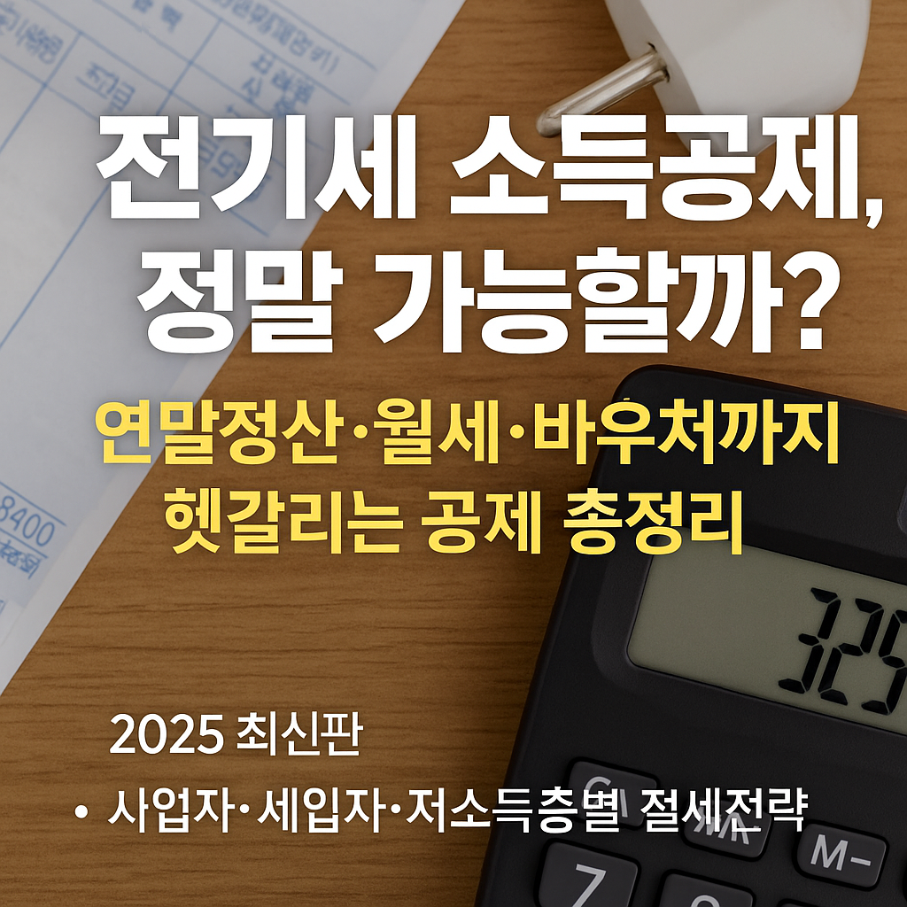 전기세 소득공제 가능할까?