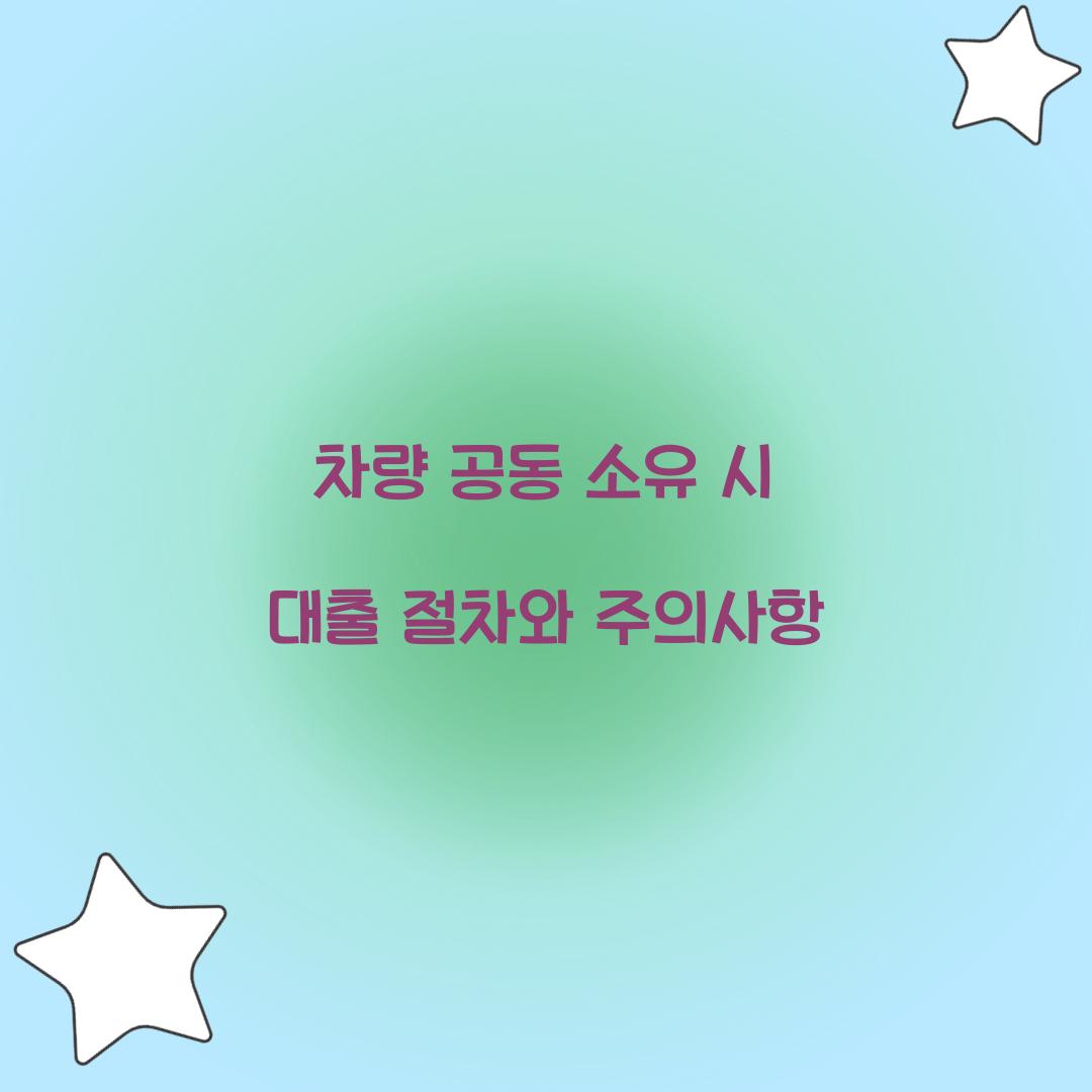 차량 공동 소유
