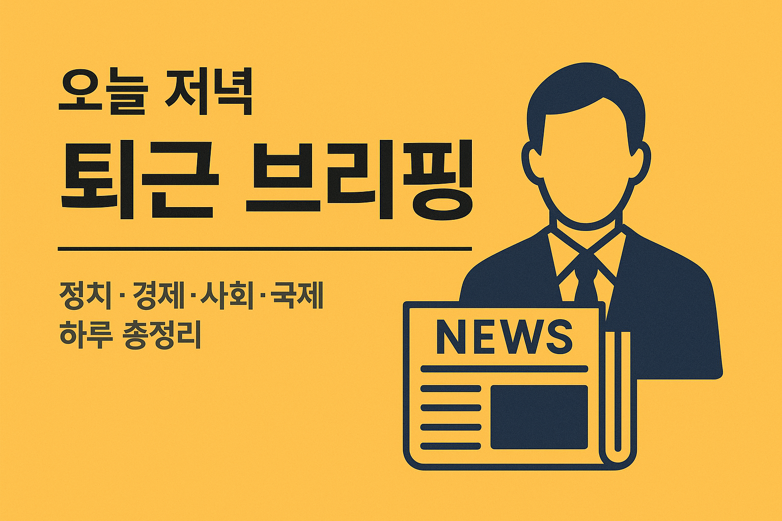 오늘 저녁 퇴근 브리핑