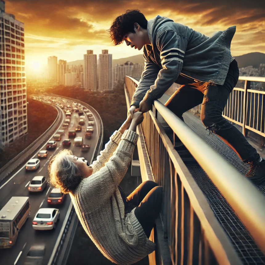 난간에서 어머니를 구해주는 꿈