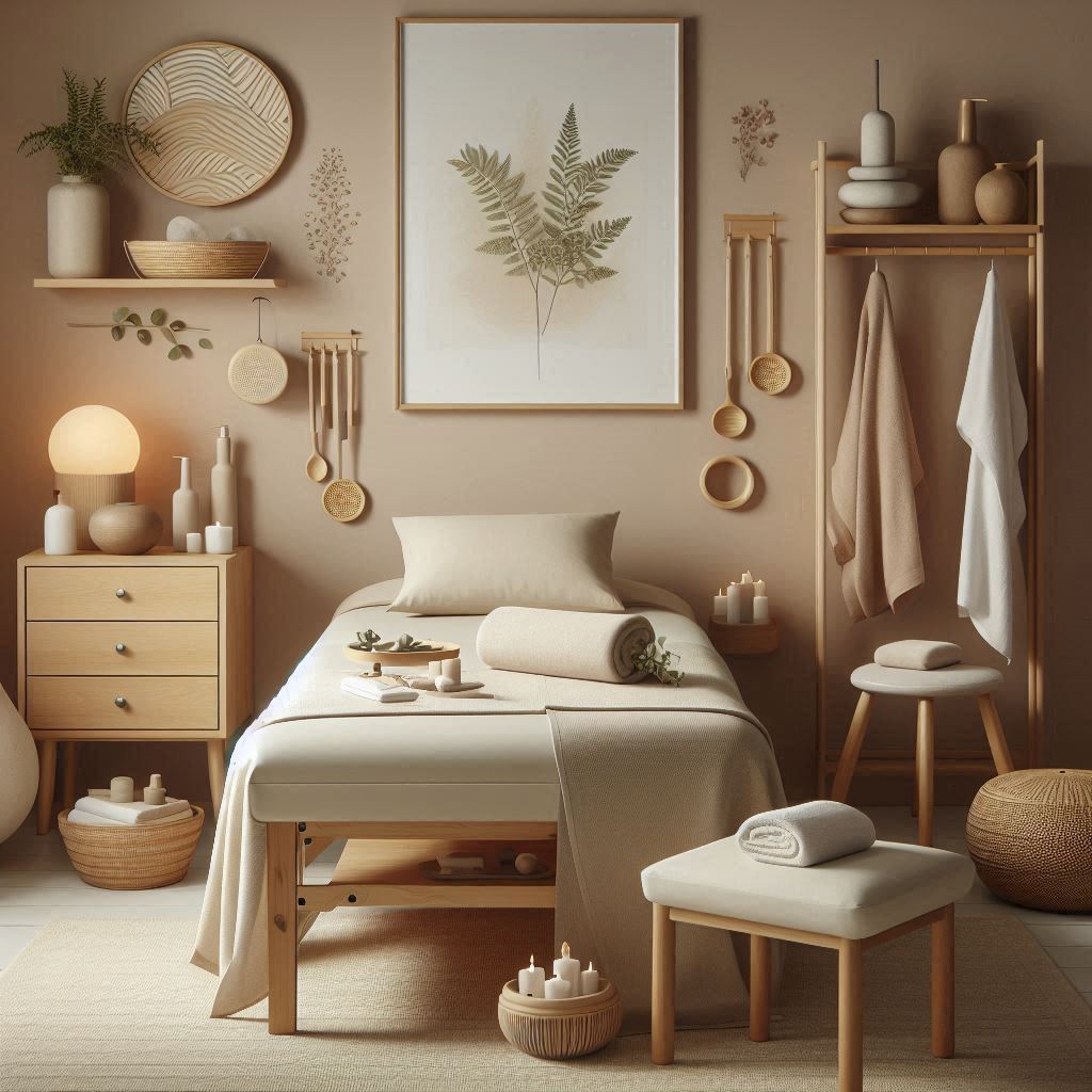 피부,체형관리 샵 배경