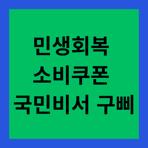 민생회복 소비쿠폰 정보와 국민비서 구삐