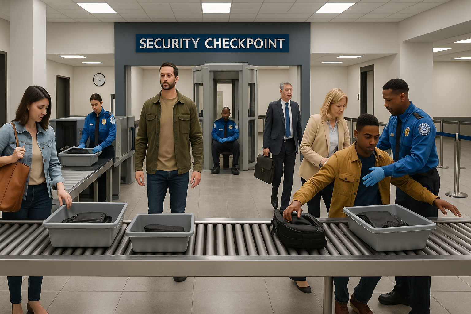 공항 보안 검색 하는 방법