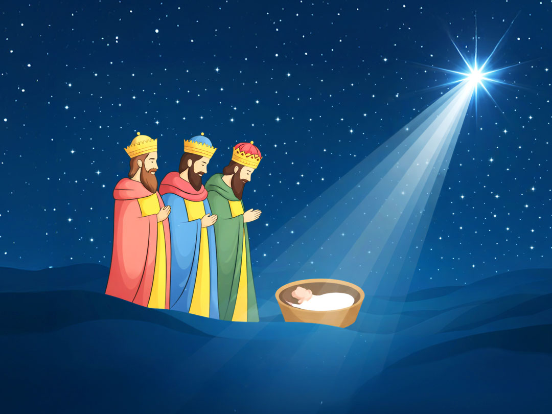 2026년 1월 4일 말씀 카드 성경구절 이미지 ❘ 그들은 그 별을 보고 더없이 기뻐하였다. (마태 2,10)