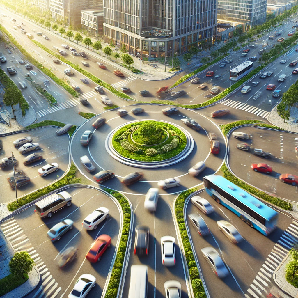 회전교차로 회전 차량과 접촉사고 과실 비율과 상황별 분석