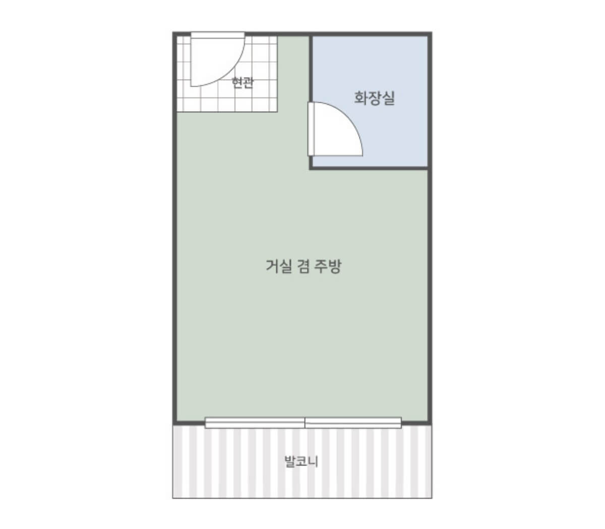 산림문화휴양관 4인실평면도