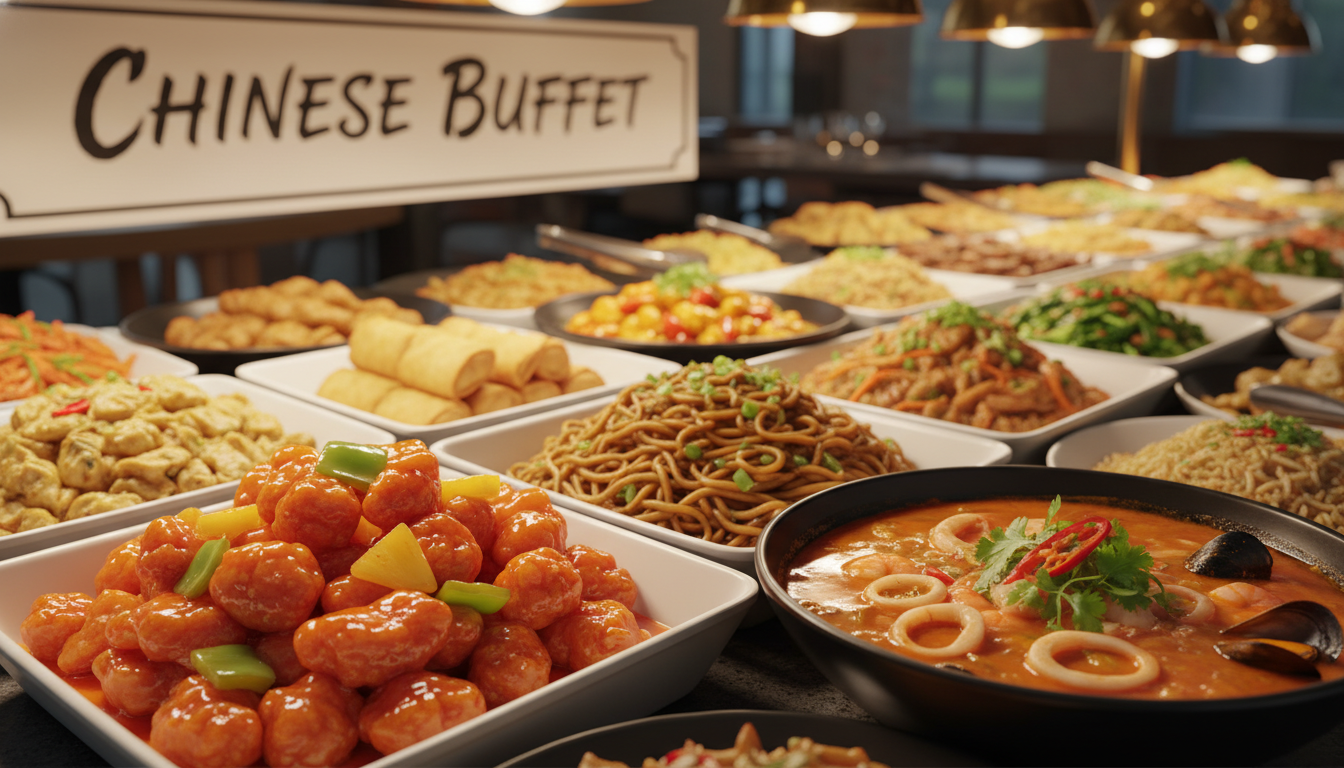 1만 원대 가성비를 자랑하는 먹음직스러운 중화요리 뷔페의 탕수육, 짜장면, 짬뽕 한 상