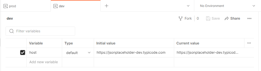 환경변수 설정(개발서버)