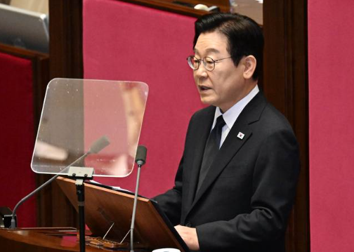 이재명 대통령 연설장면