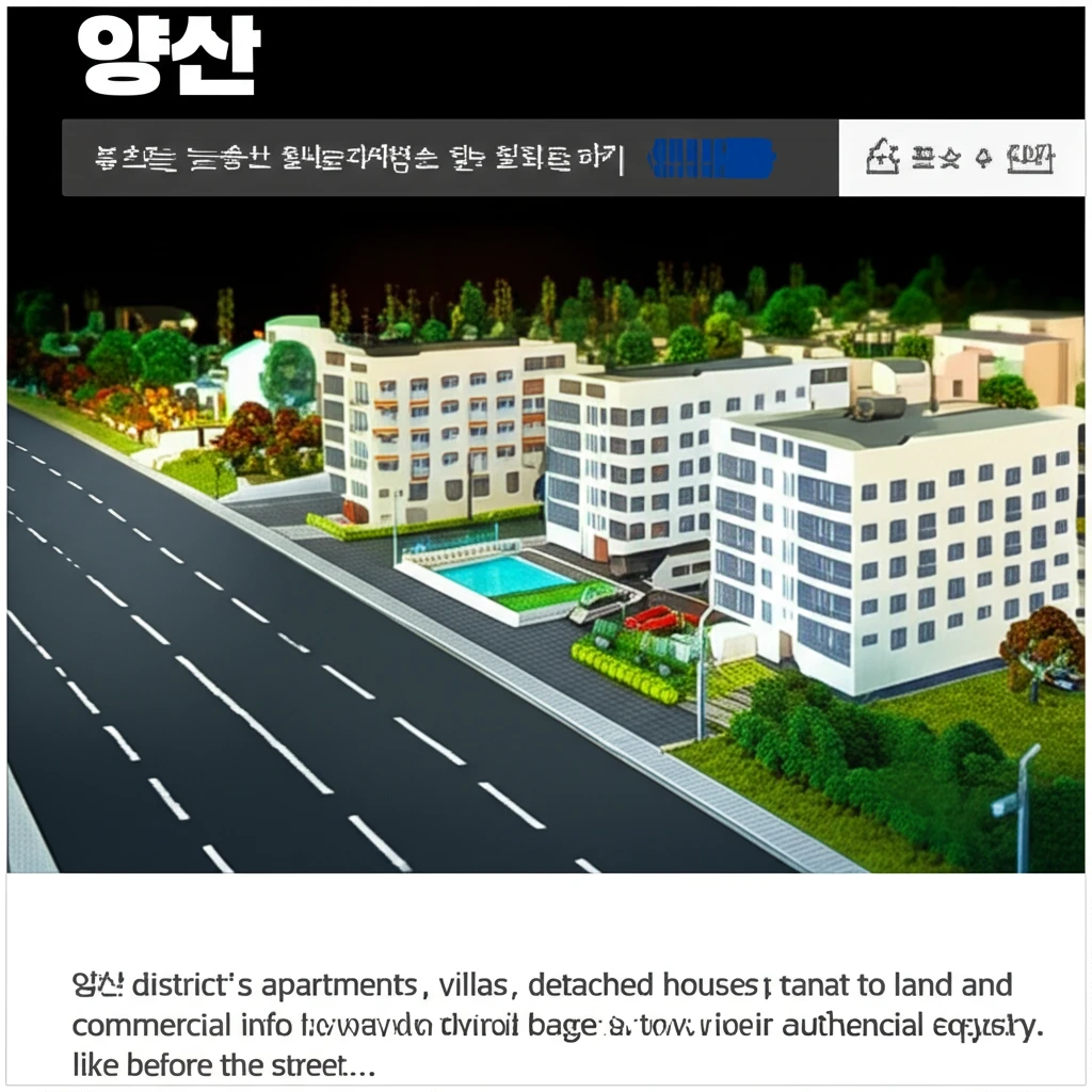 양산 교차로 부동산 급매물 확인 및 ..