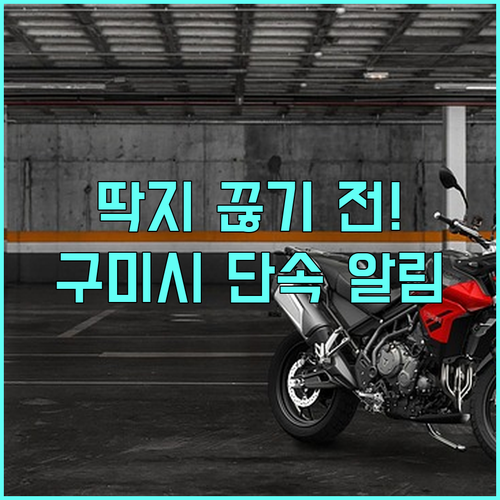 구미시 불법 주정차 단속 알림 서비스..