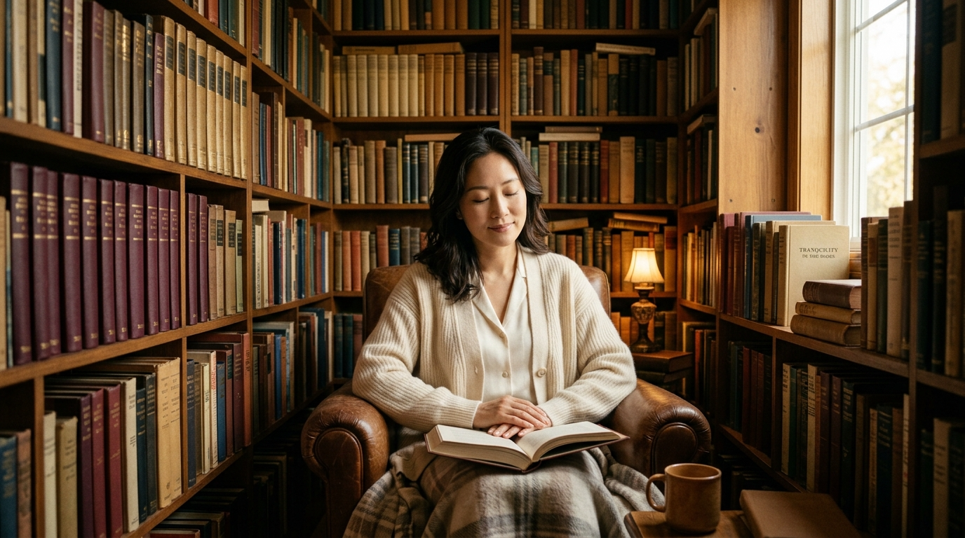 책으로 둘러싸인 공간에서 느끼는 안정감