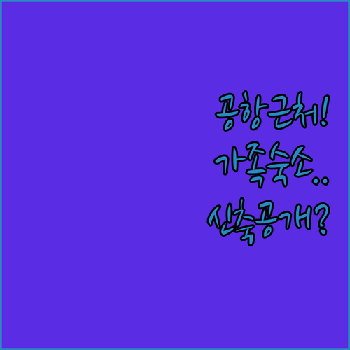 호치민 공항 인근 가족 여행용 아파트..
