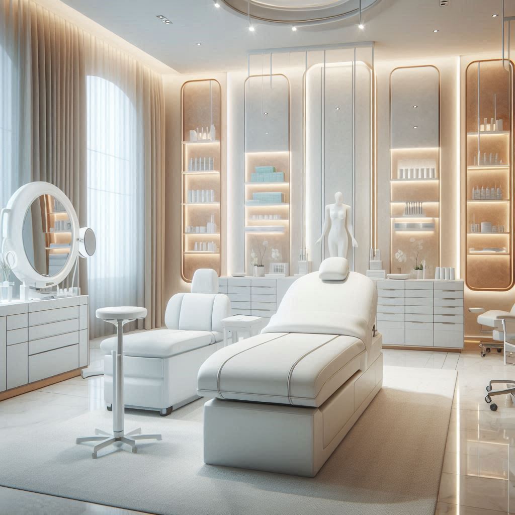 피부,체형관리 샵 배경