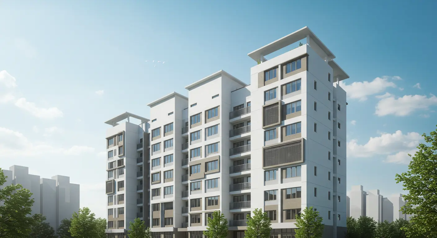 대출로 마련한 아파트 전경