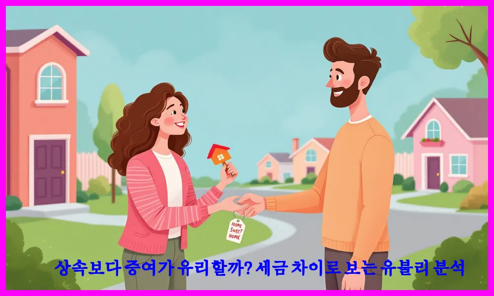 상속보다 증여가 유리할까? 세금 차이로 보는 유불리 분석