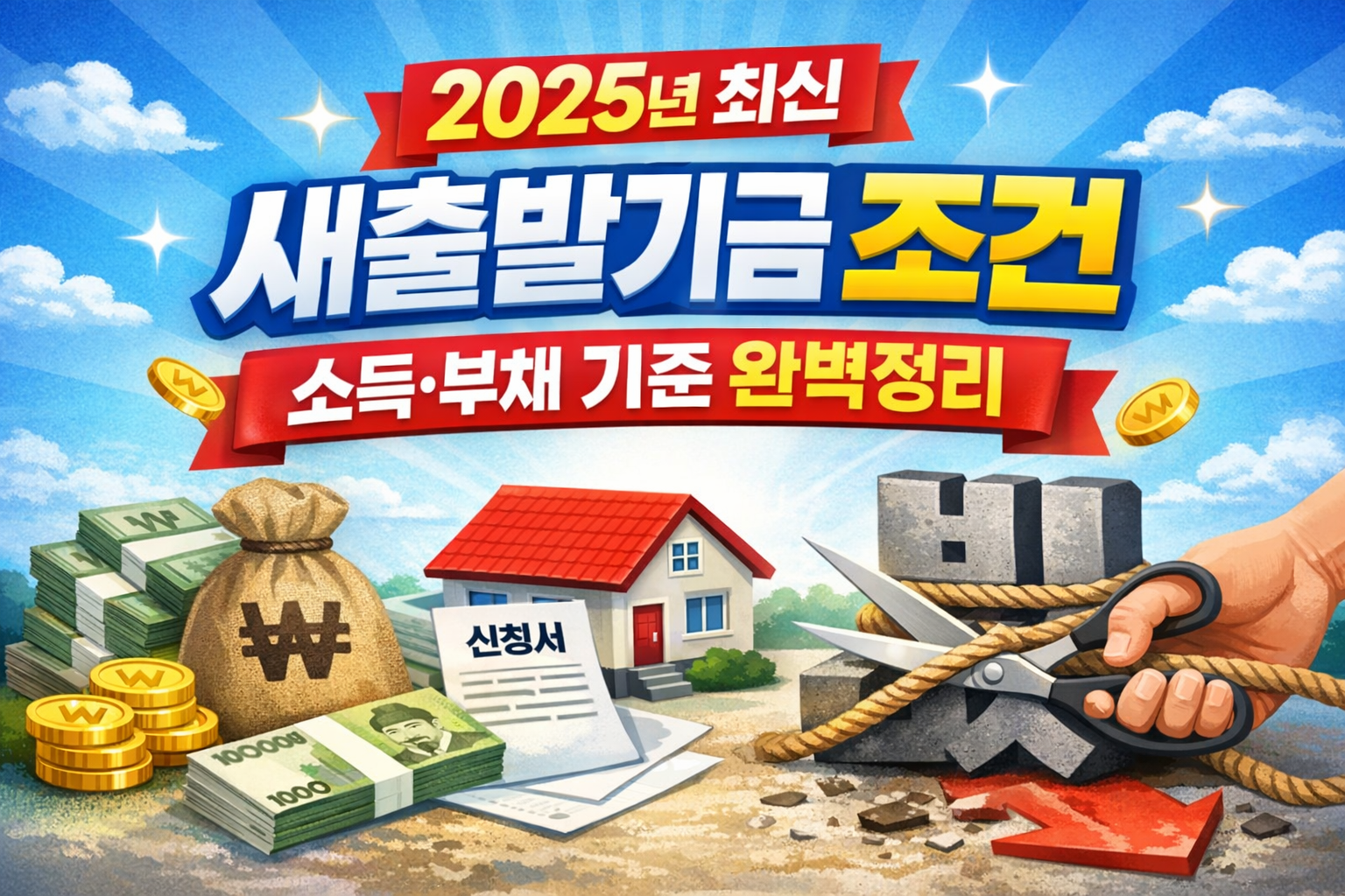 2025년 최신 새출발기금 조건｜소득&middot;부채 기준 완벽정리