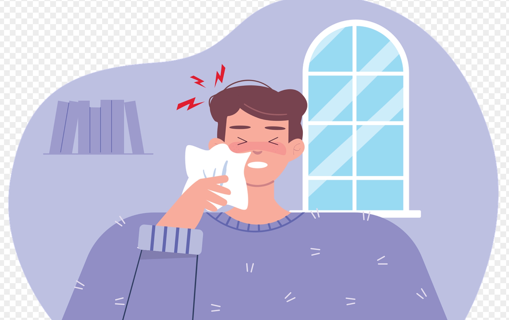 감기 걸린 사진