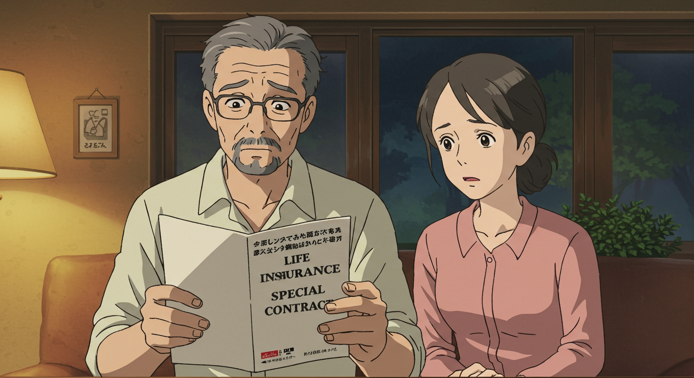 사망보장을 고민하는 중년 부부