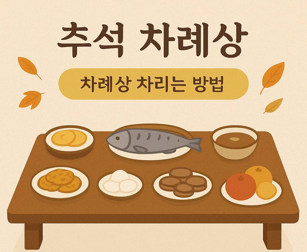 추석 차례상 차리는 방법과 의미를 알아보자!