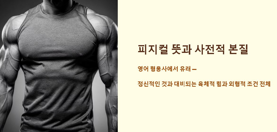 피지컬 뜻