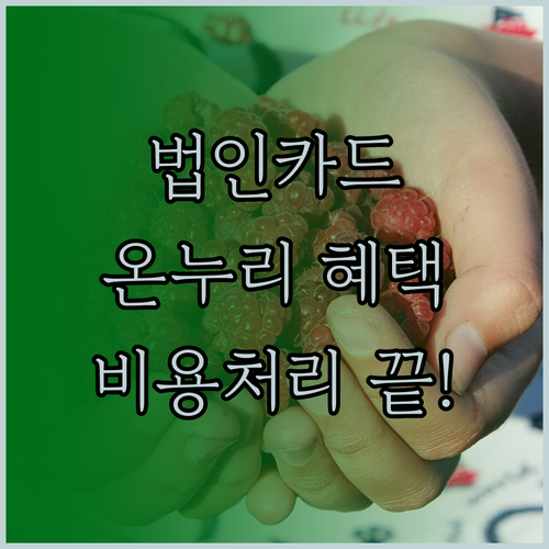온누리상품권 법인카드 구매 혜택 및 ..
