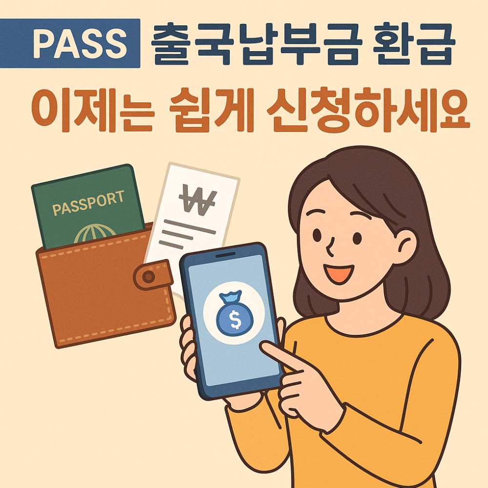 pass 출국납부금 환급서비스