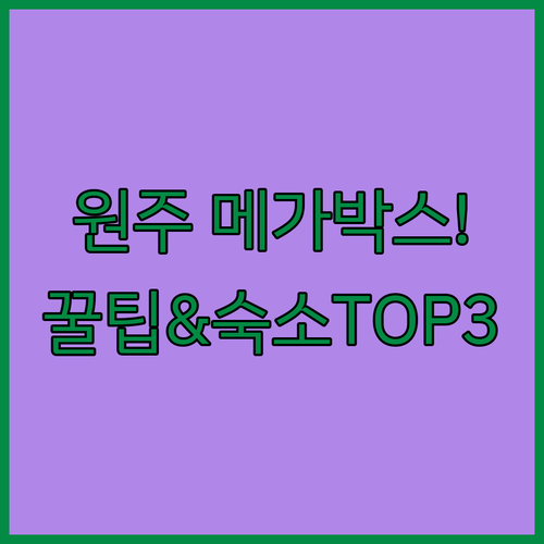 원주 메가박스 할인 팁과 아이들 산책..