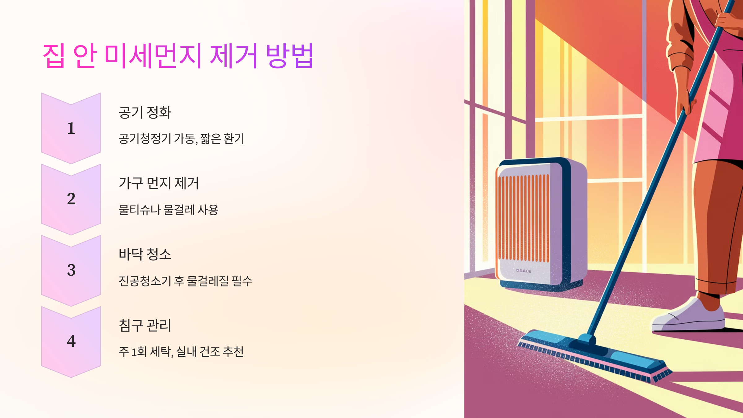 🏠 집 안 미세먼지 제거 방법