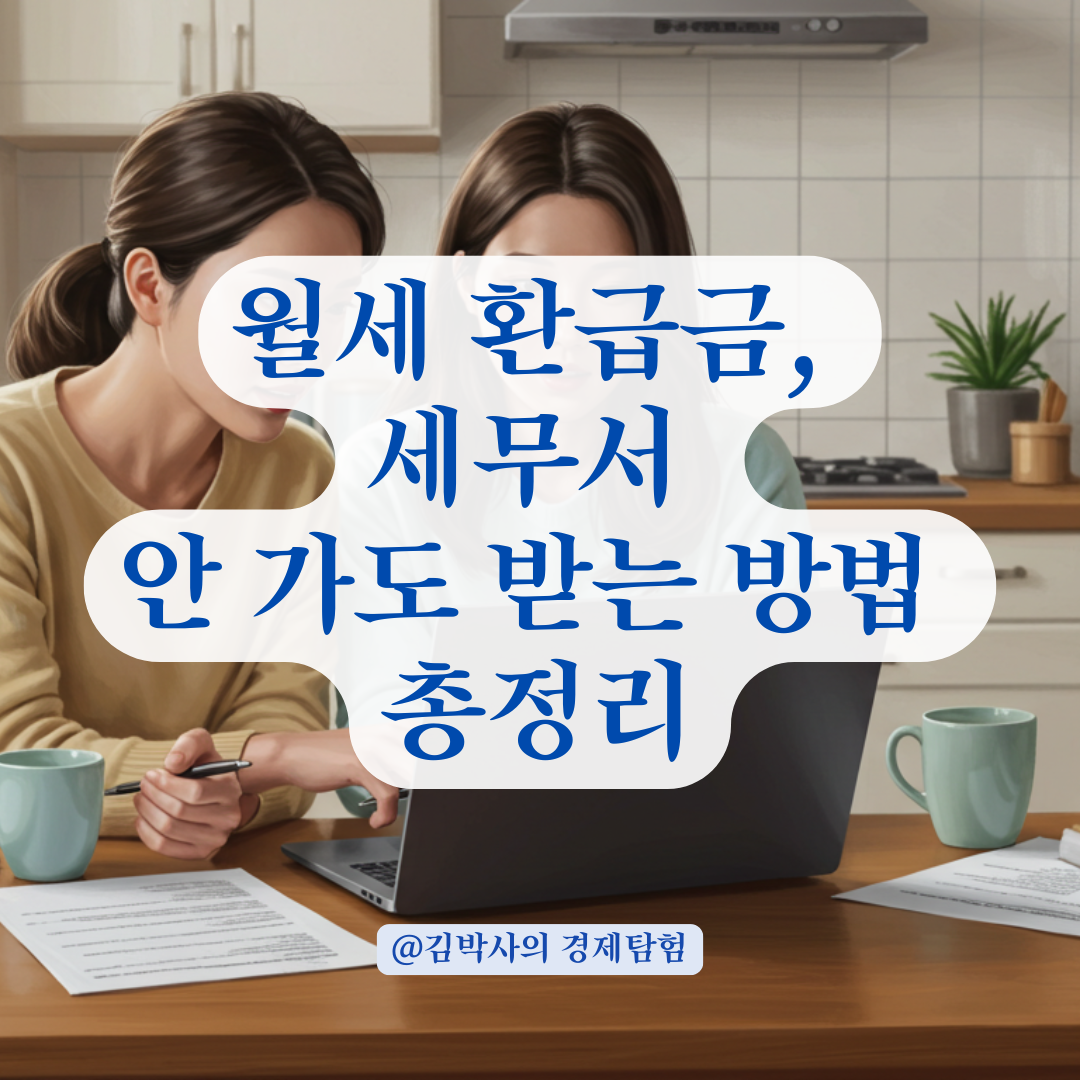 월세 오래 살았다면 받을 수 있는 환급금, 세무서 가지 않고 받는 방법 정리.