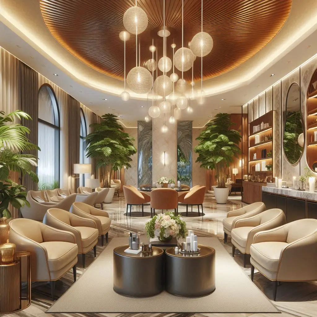 피부,체형관리 샵 배경