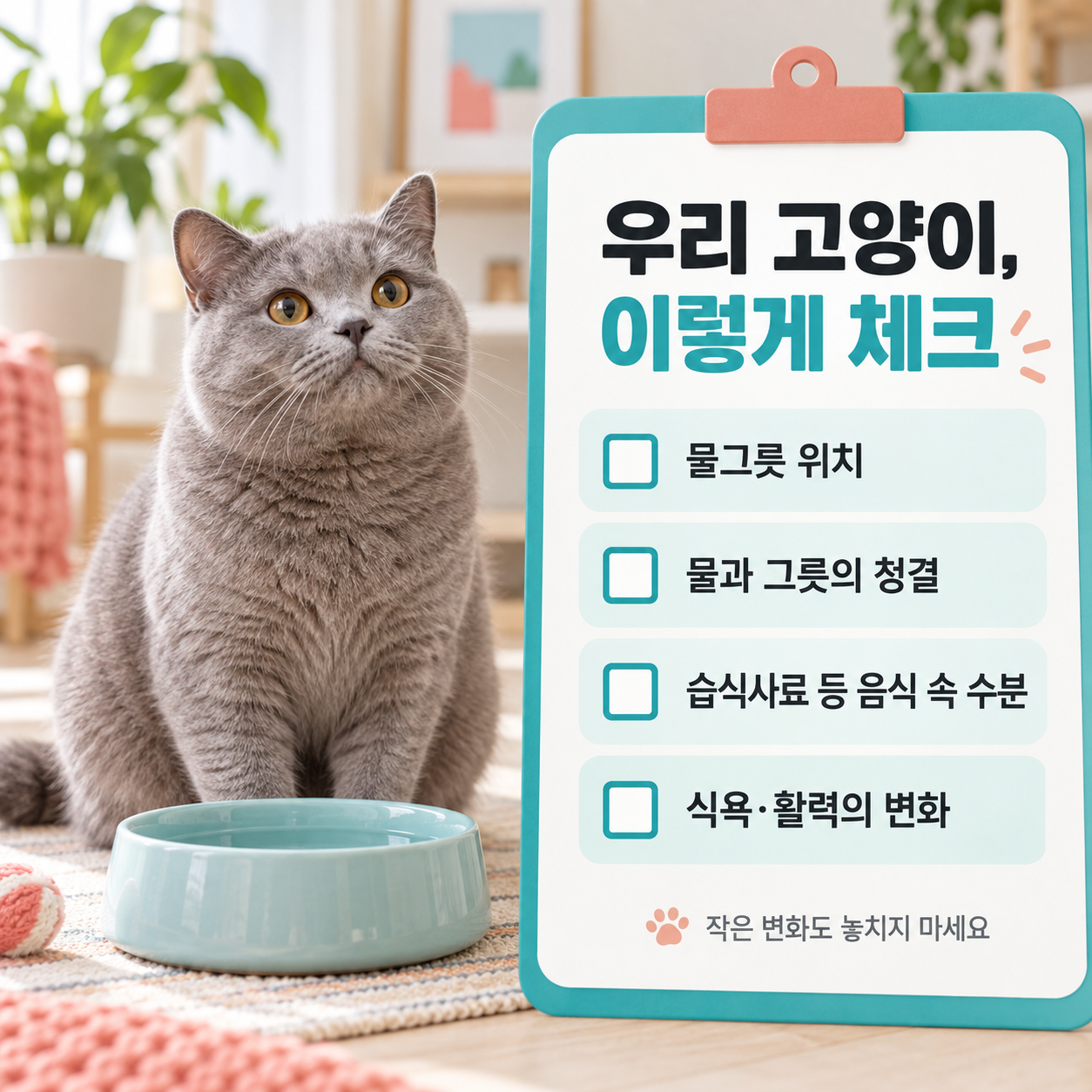 고양이 물을 잘 안 마실 때 체크할 것, 어떻게 하면 더 마실까?