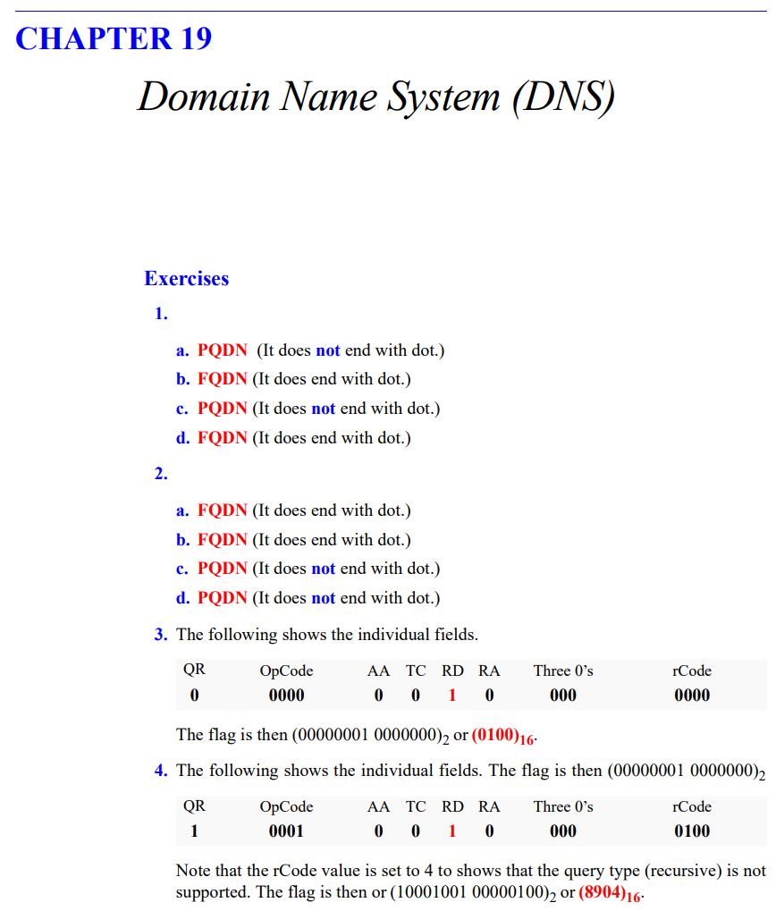 chapter19 주관식 정답