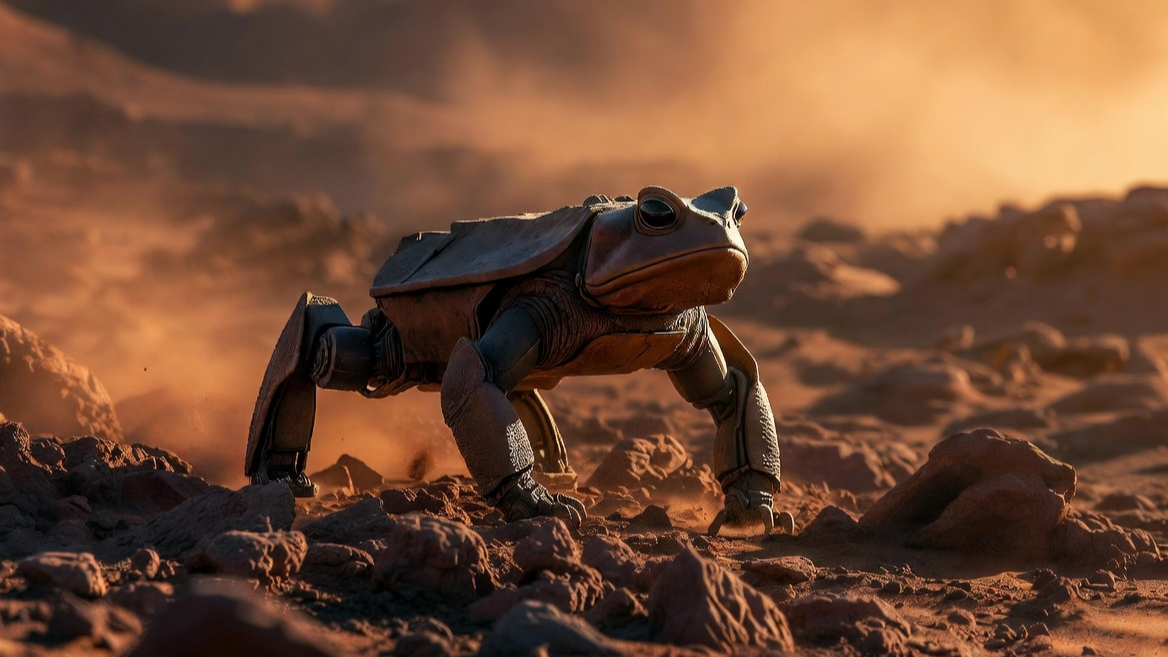 두꺼비의 보행 알고리즘을 적용한 험지 탐사형 4족 보행 로봇