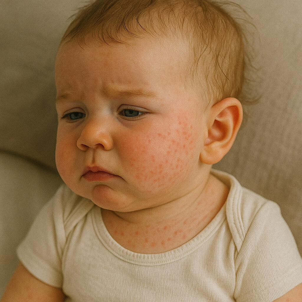 여름철 아기 땀띠