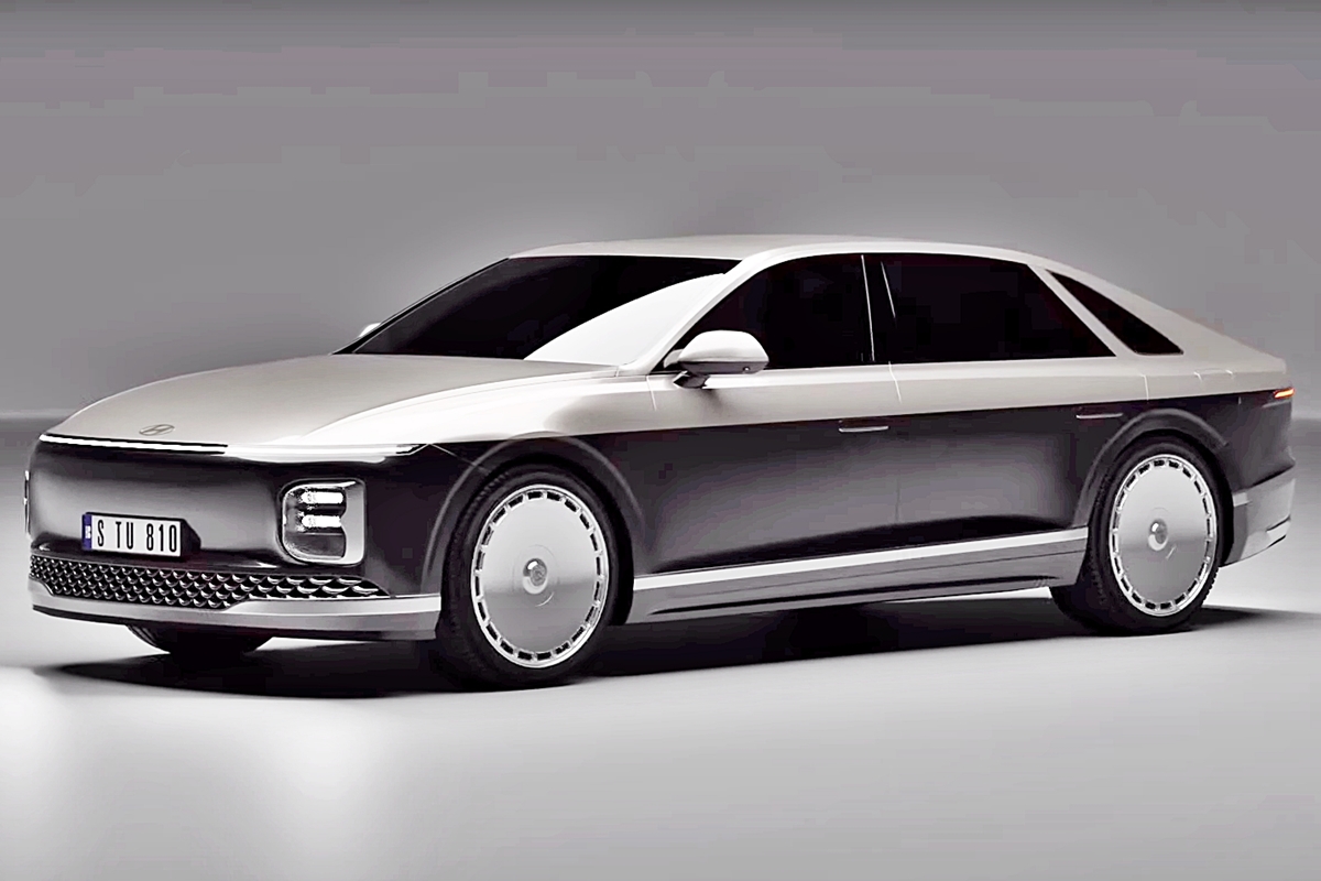 현대자동차 그랜저 롱휠베이스 가상 렌더링