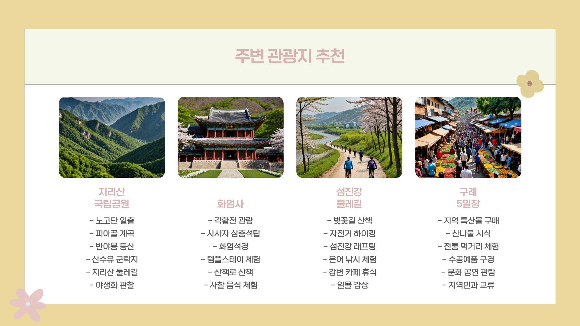 2025 구례 산수유꽃축제 일정 및 개화 시기