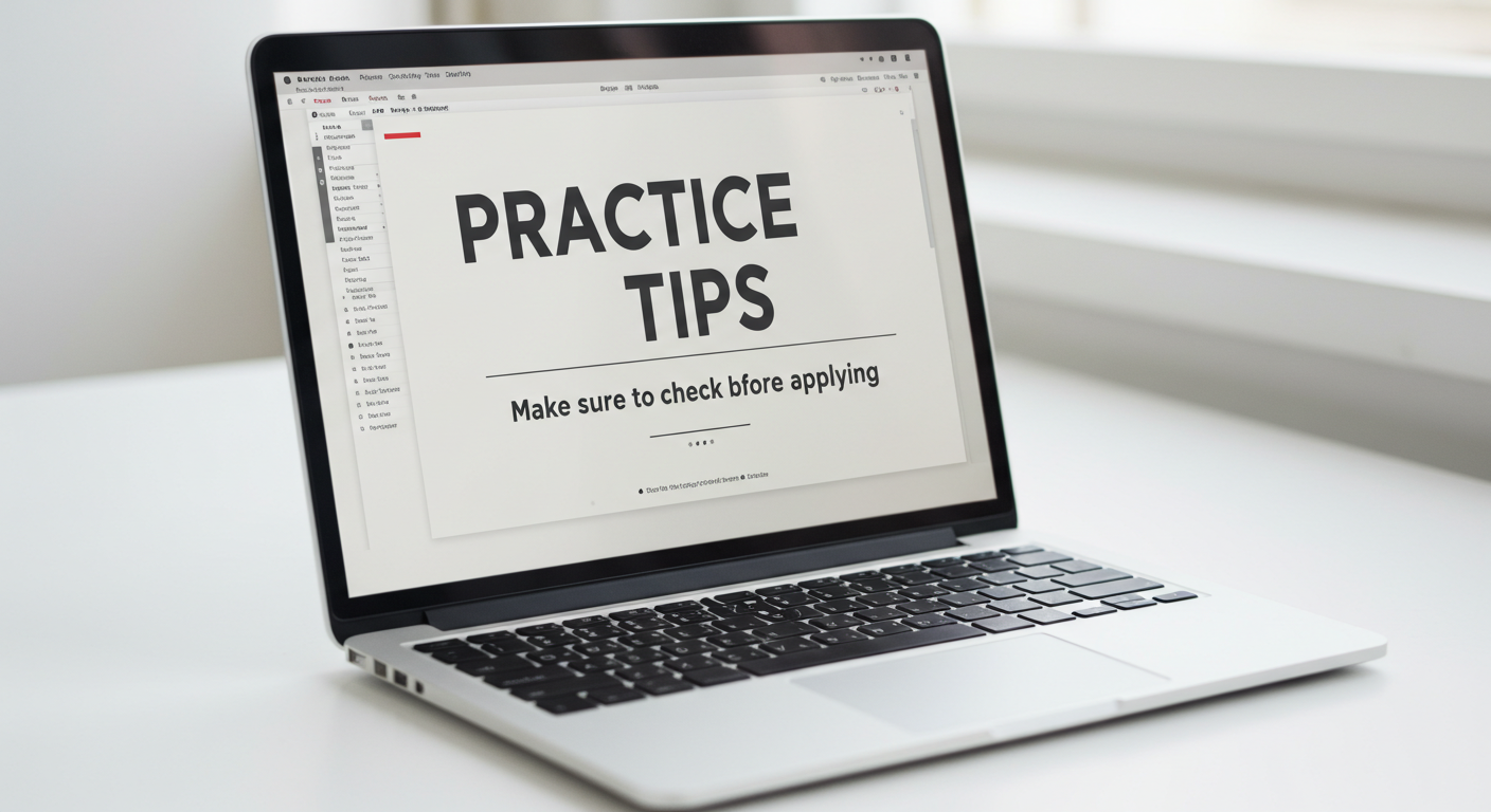 실전 꿀팁: 신청 전 꼭 확인하세요