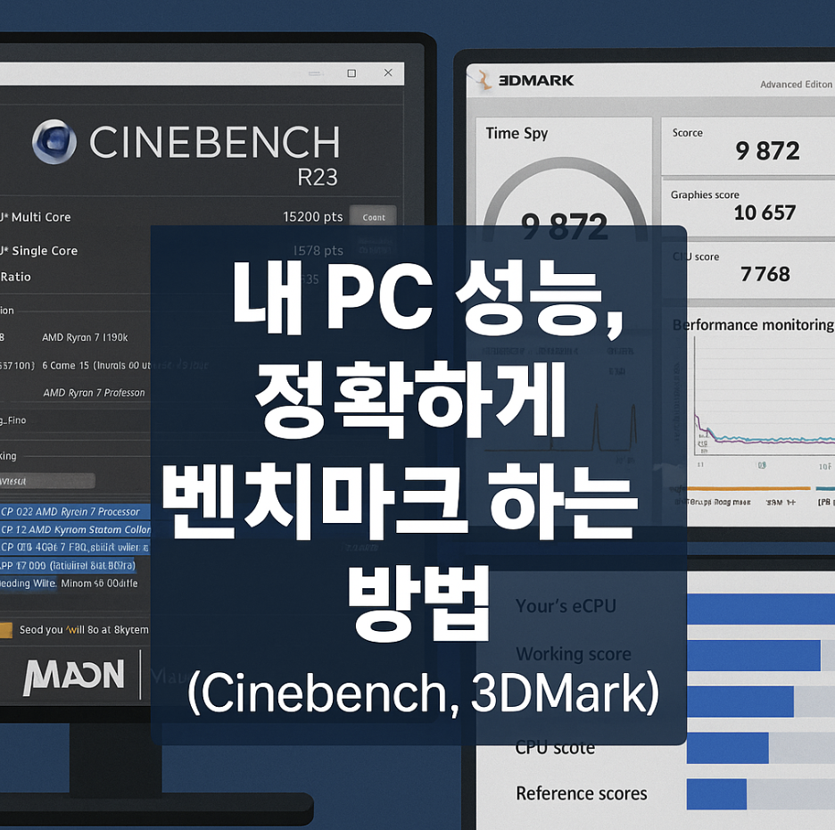 내 PC 성능, 정확하게 벤치마크 하는 방법 (Cinebench, 3DMark)