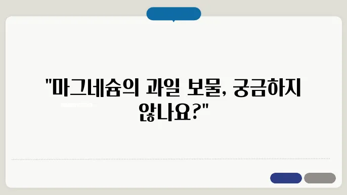 마그네슘에 좋은 과일