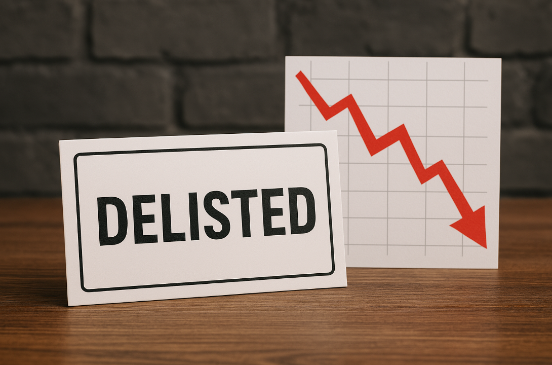 출처 : CHAT GPT 생성. 상장폐지 사진