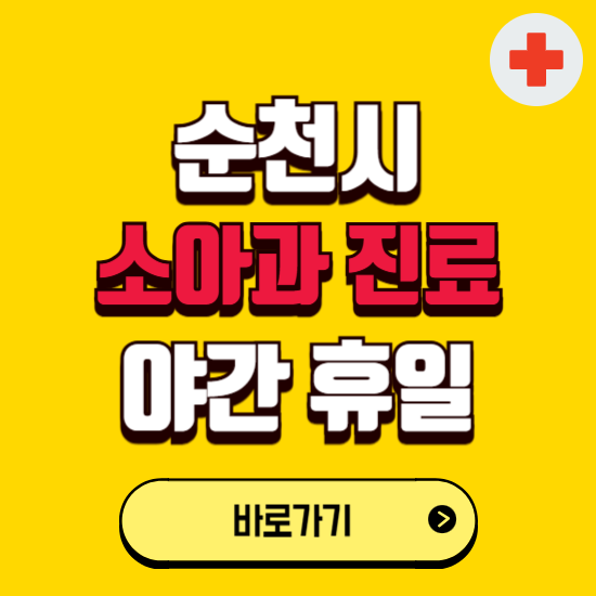 순천시 야간 소아과 진료병원 찾기 ❘ 24시 일요일 주말 연휴 응급진료 추천 잘하는 곳
